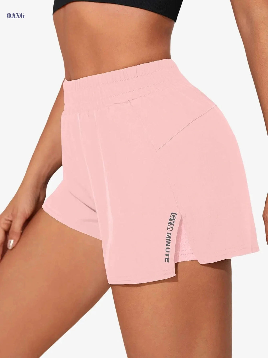 Women's Casual Athletic Yoga Shorts - Quick-Dry, Pockets, Elastic Waistband   OAXG 