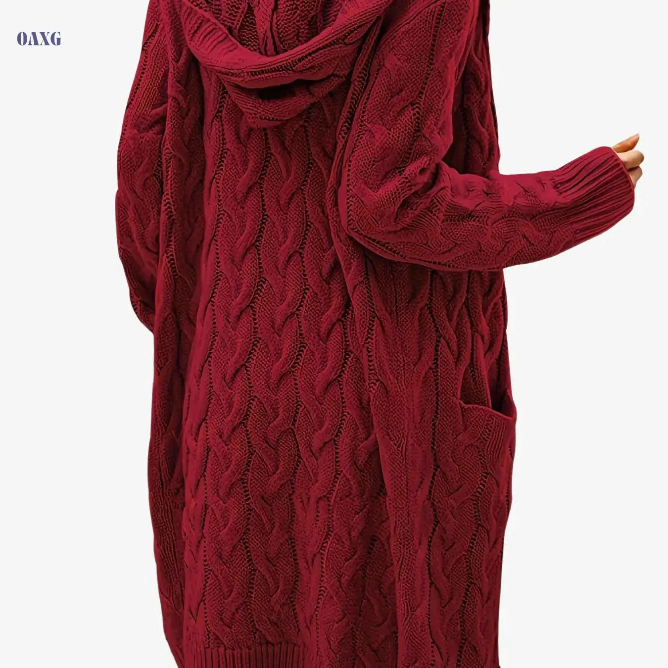 Women's Casual Cardigan Sweater - Cozy Open Front with Pockets   OAXG 