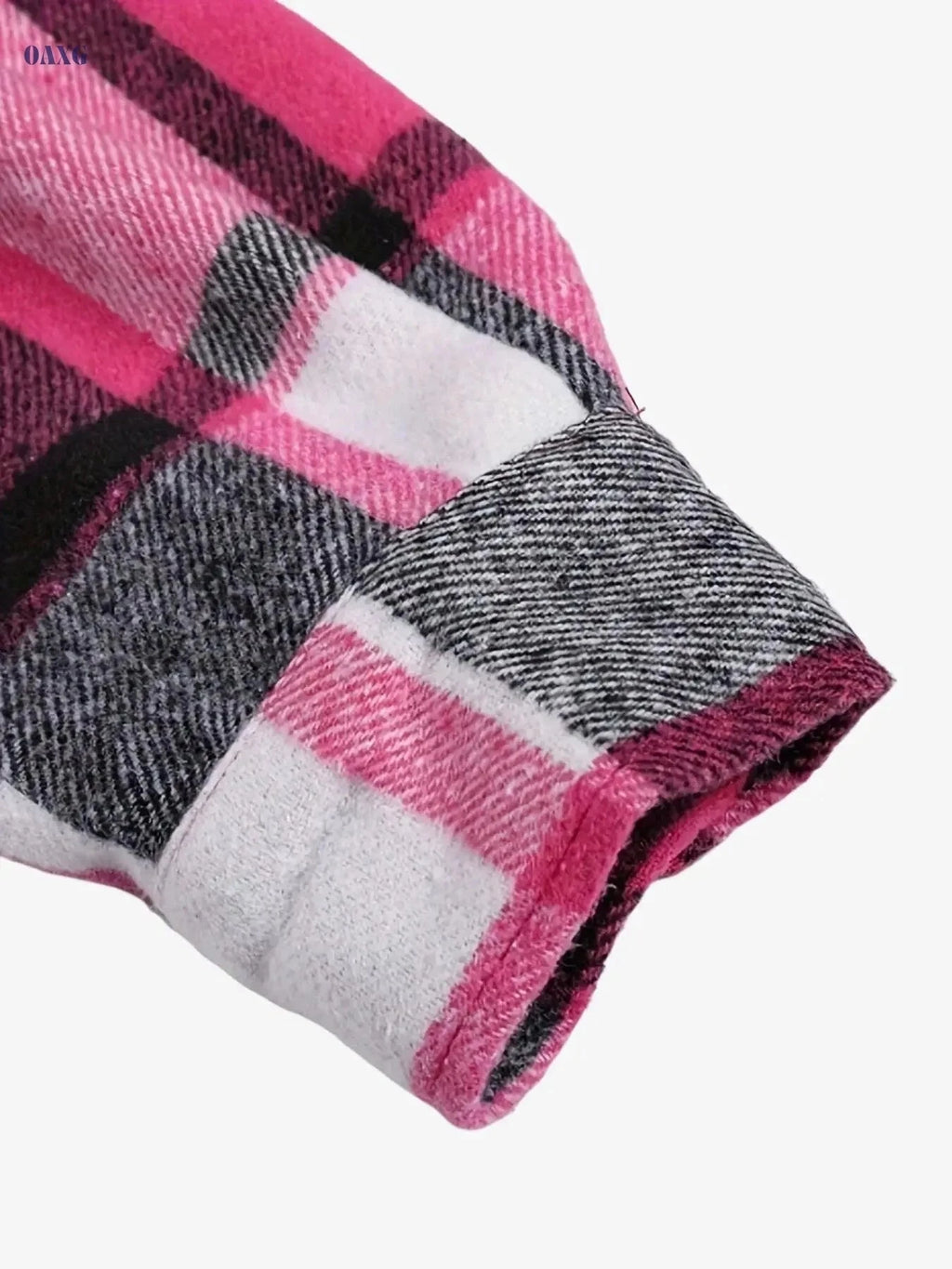 Women's Casual Long Sleeve Polo Shirt - Gingham Print for Fall   OAXG Mixed Color / S