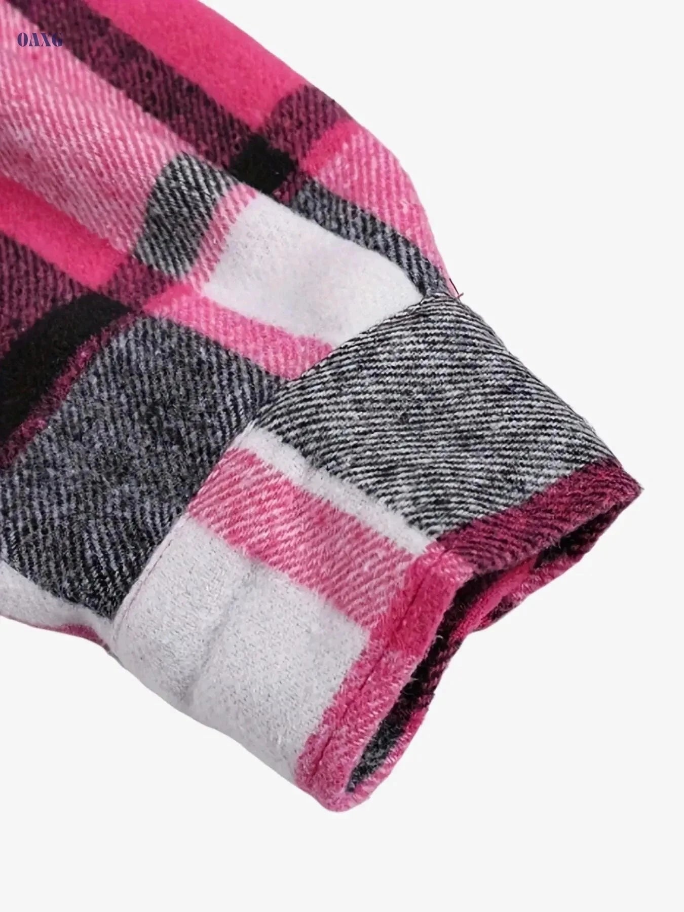 Women's Casual Long Sleeve Polo Shirt - Gingham Print for Fall   OAXG Mixed Color / S