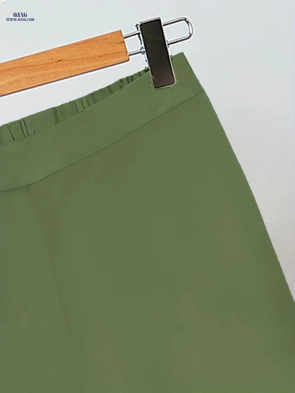 Women's Casual Polka Dot Set - Sleeveless Top & High-Waist Pants   OAXG Olive Green / S