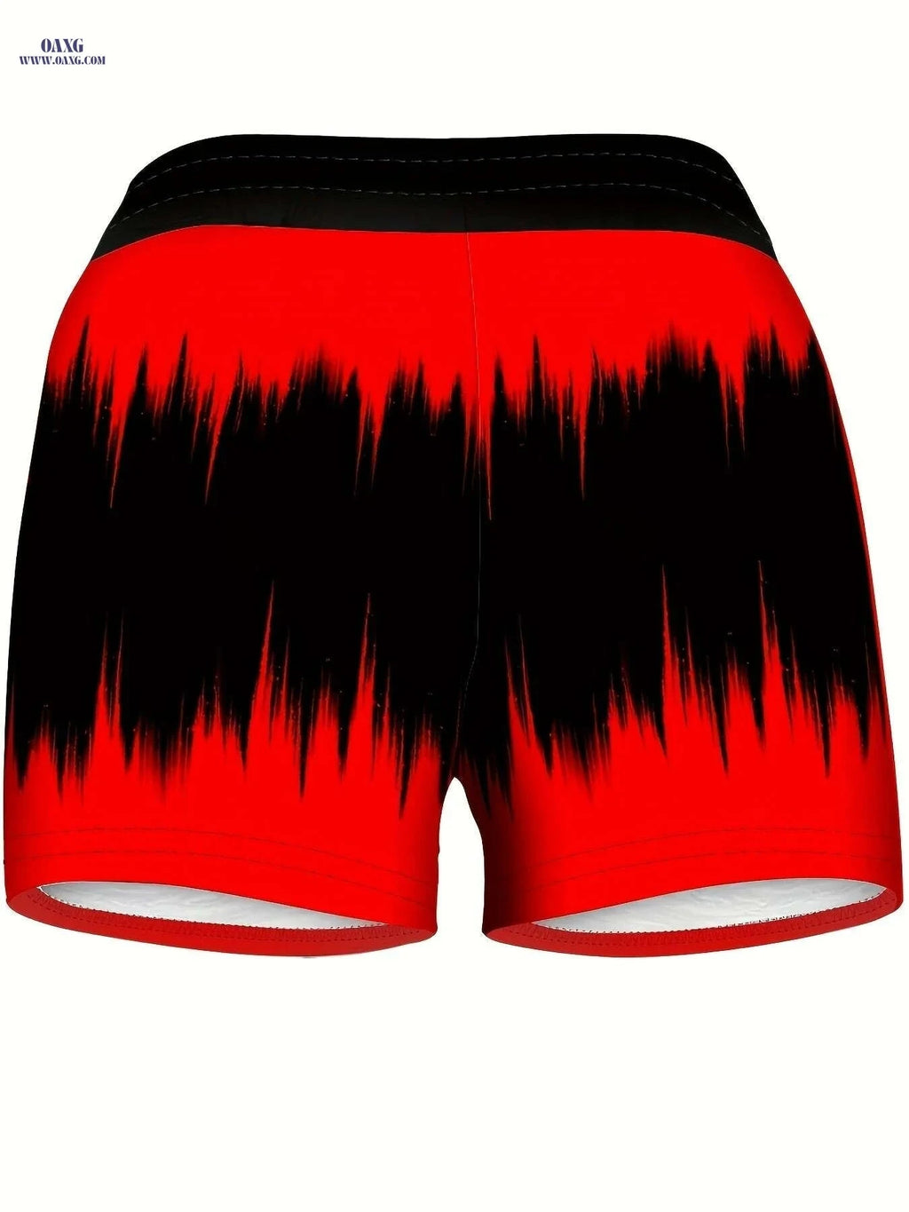 Women's Casual Printed Stretchy Shorts - Fitted Waist, Summer Style   OAXG 