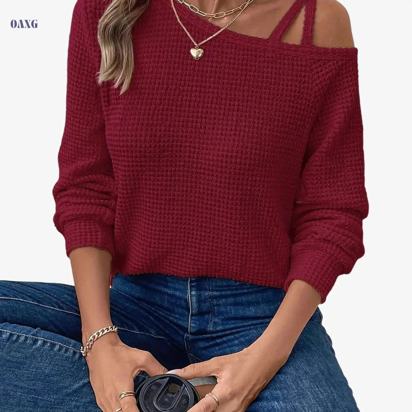 Women's Casual Raglan Sleeve T-Shirt – Elegant and Semi-Sheer Design   OAXG Apricot / S