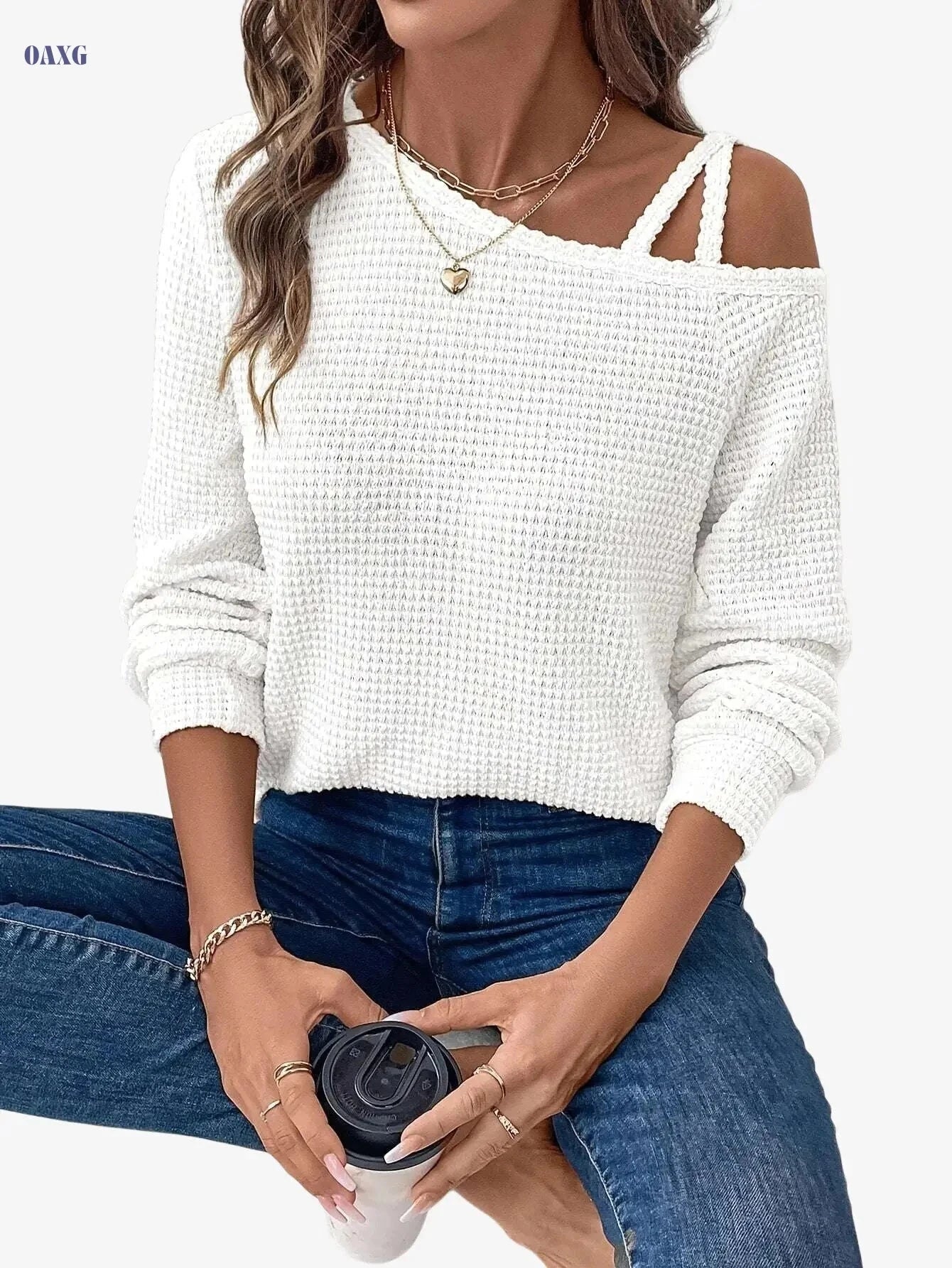 Women's Casual Raglan Sleeve T-Shirt – Elegant and Semi-Sheer Design   OAXG Apricot / S
