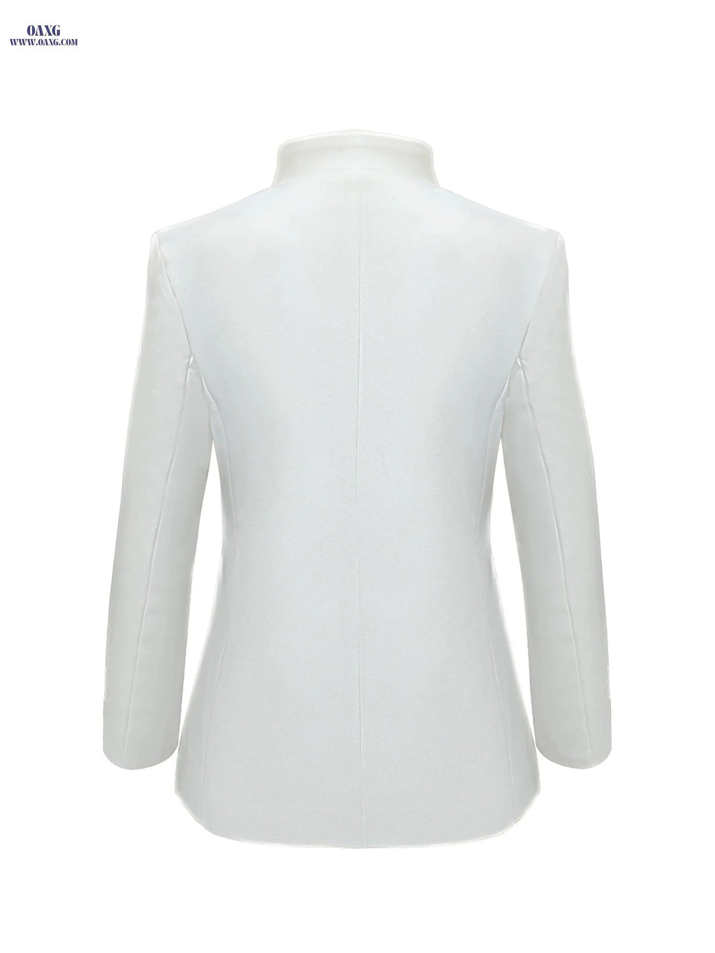 Women's Casual Rose Embroidered Blazer - Spring/Fall Fashion   OAXG White / S