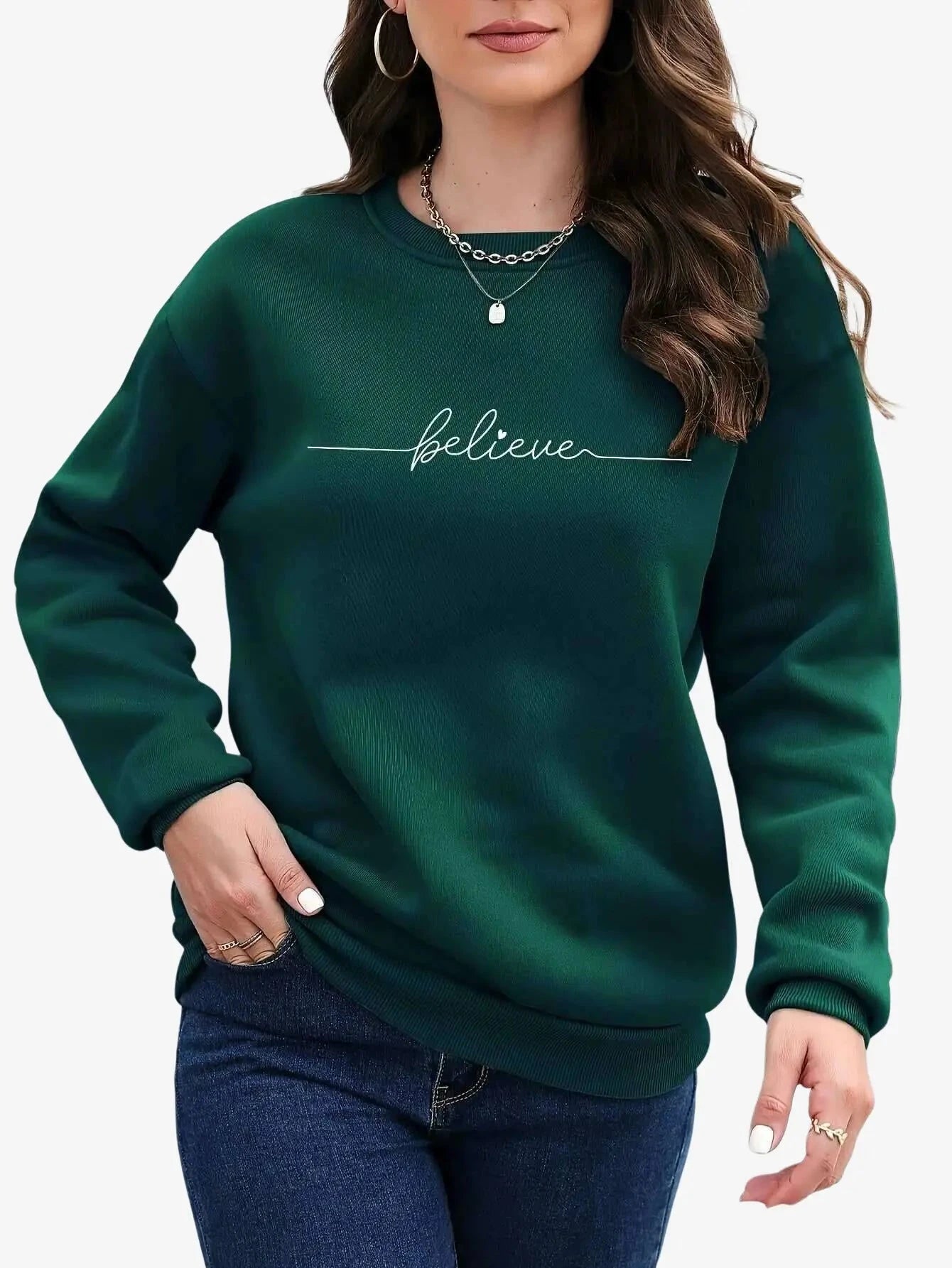 Women's Casual Sports Sweatshirt - Soft, Comfortable & Stylish   OAXG 