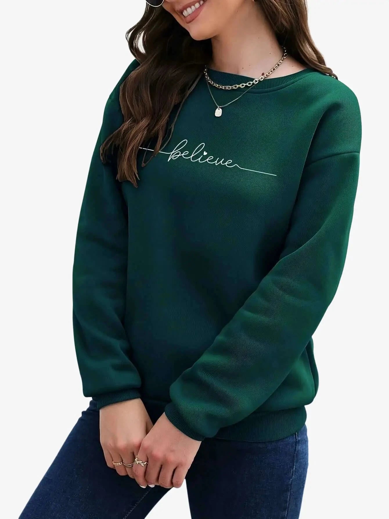 Women's Casual Sports Sweatshirt - Soft, Comfortable & Stylish   OAXG 