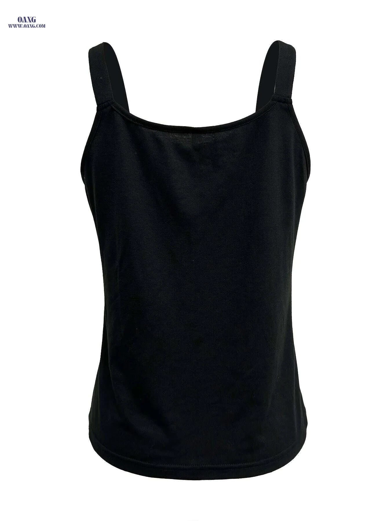 Women's Casual Summer Cami Top - Solid Button Front V-Neck   OAXG 