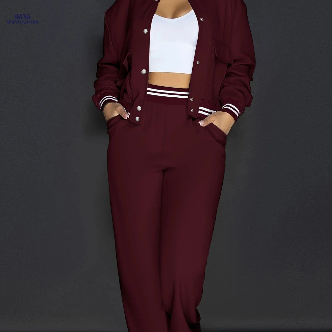 Women's Casual Vacation Pants Set - European & American Style   OAXG Black / S