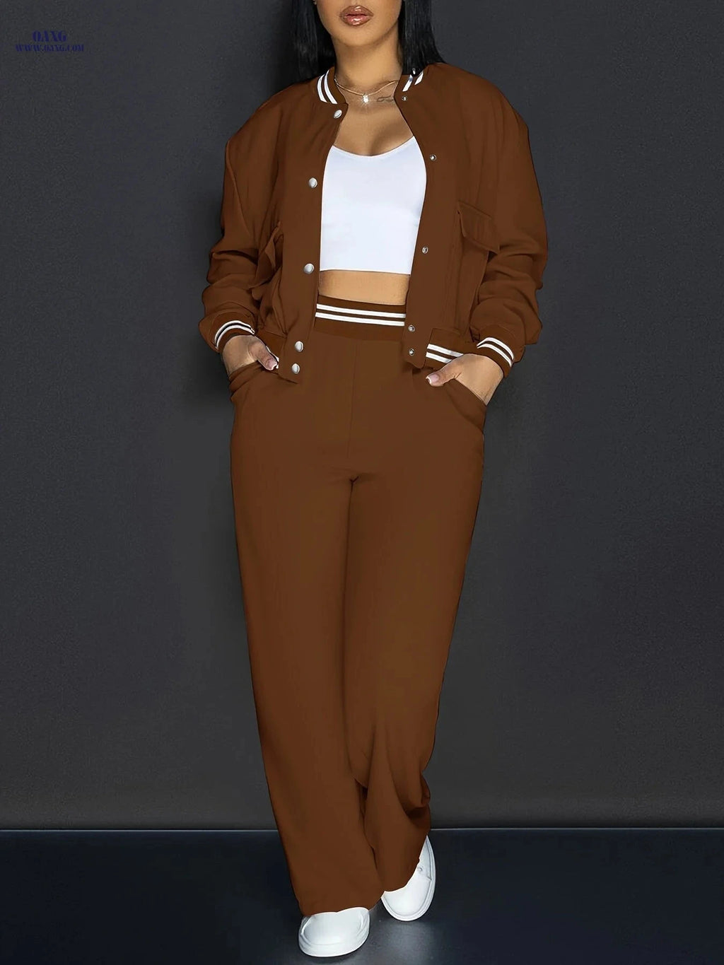 Women's Casual Vacation Pants Set - European & American Style   OAXG 