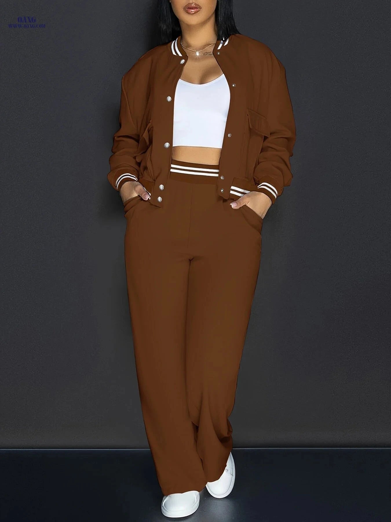 Women's Casual Vacation Pants Set - European & American Style   OAXG 