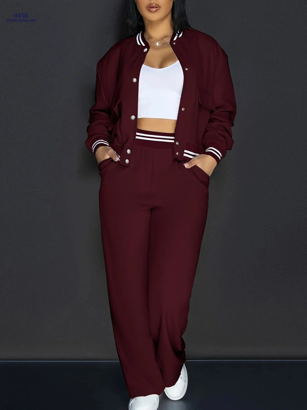 Women's Casual Vacation Pants Set - European & American Style   OAXG 