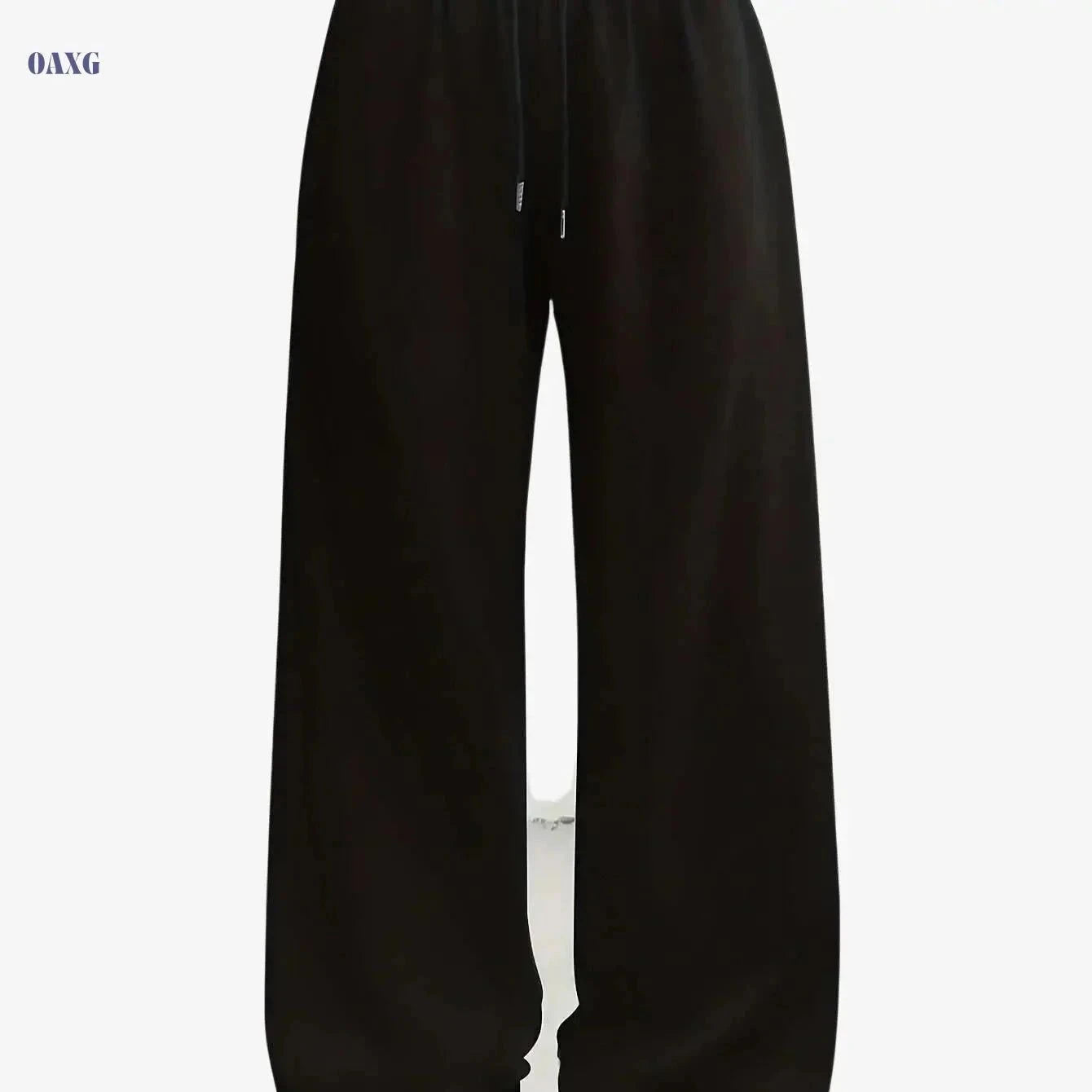 Women's Casual Wide-Leg Pants - Easy Front-Tie & Stretch Fit   OAXG Dark Gray / XS