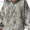 Women's Digital Print Zip-Up Hoodie - Stylish Casual Fall/Winter Wear   OAXG 