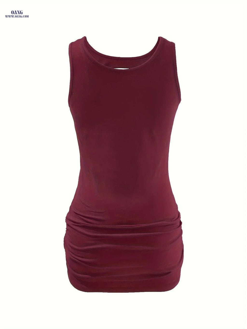 Women's Distressed Sleeveless Tank Top - Casual Black Pullover   OAXG 