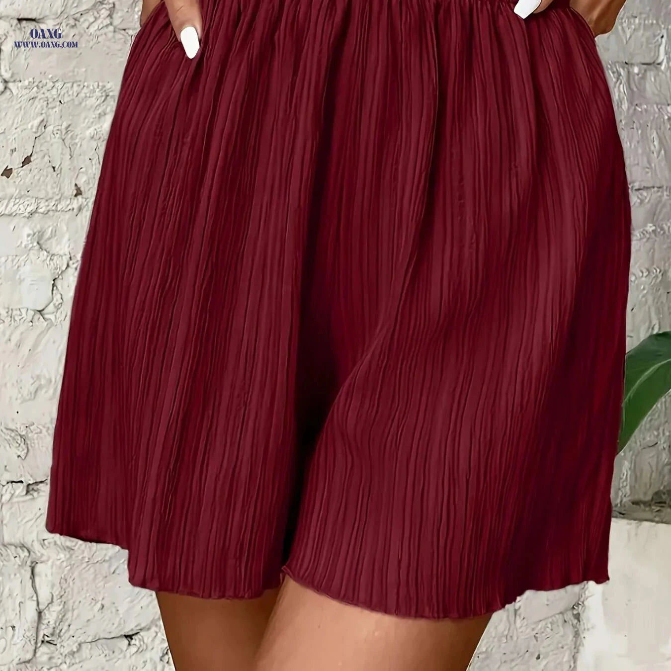 Women's Elastic Waist Summer Shorts - Breathable & Stylish Comfort   OAXG 