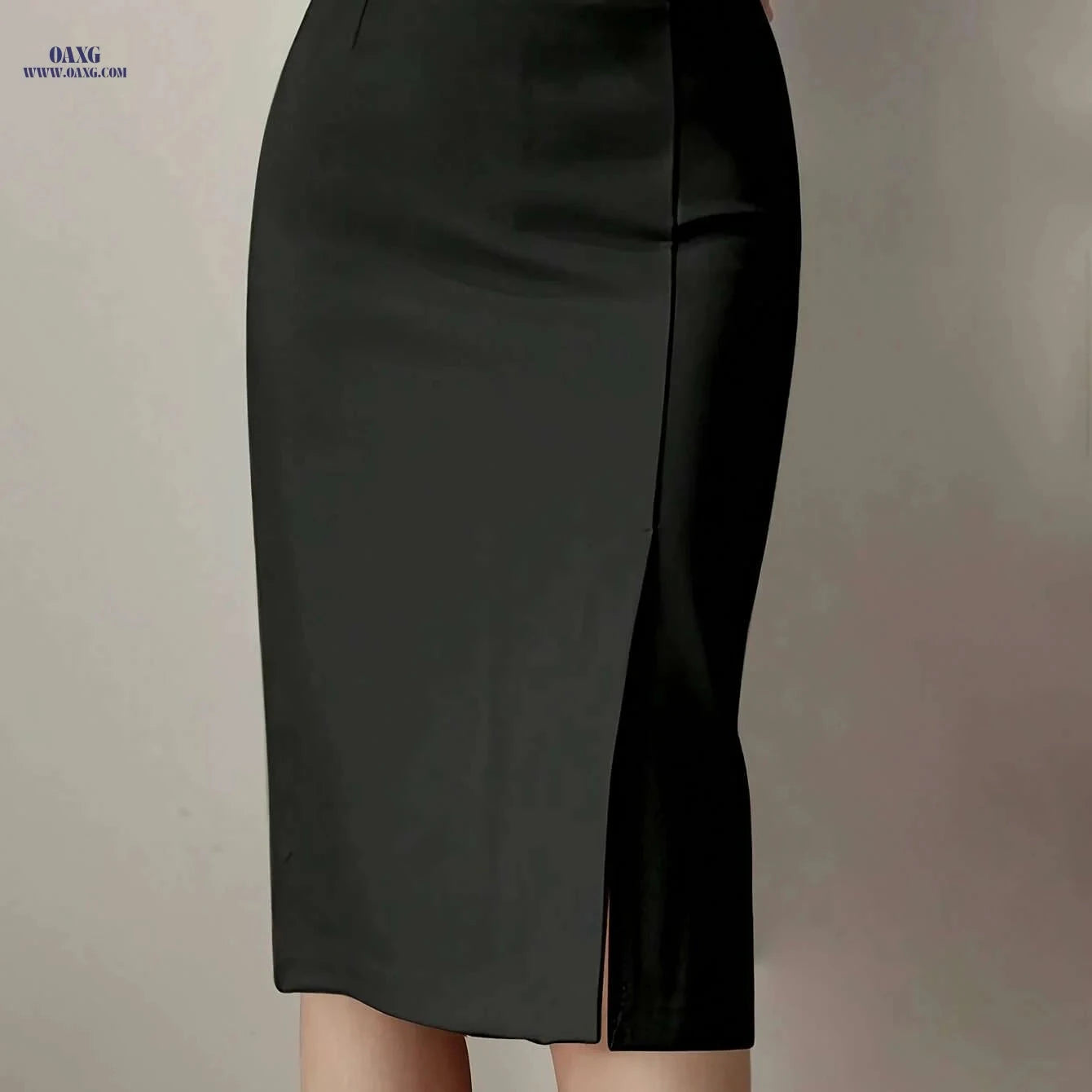 Women's Elegant Belted Maxi Skirt - Chic Formal & Everyday Outfit   OAXG 