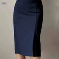 Women's Elegant Belted Maxi Skirt - Chic Formal & Everyday Outfit   OAXG 