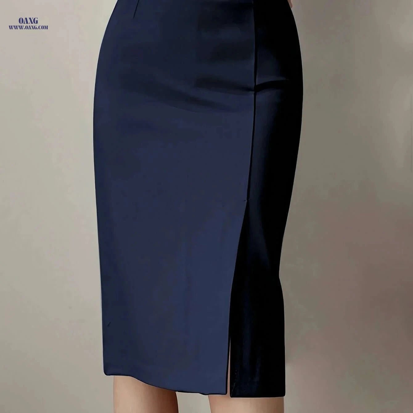 Women's Elegant Belted Maxi Skirt - Chic Formal & Everyday Outfit   OAXG 