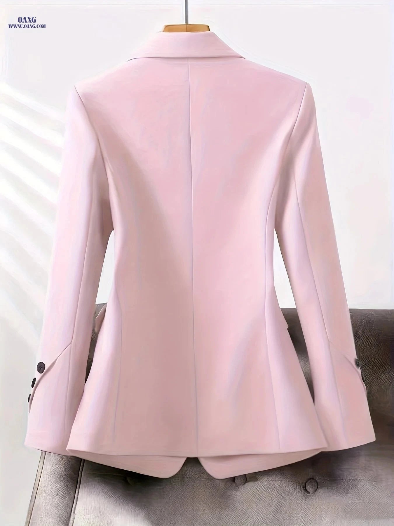 Women's Elegant Lapel Jacket - Long Sleeve for Spring & Autumn   OAXG 