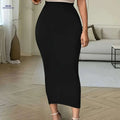 Women's Elegant Mermaid Skirt - Slim-Fit All-Season Party Dress   OAXG Black / S