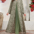 Women's Elegant V-Neck Floral Dress - Loose Fit, All-Season Style   OAXG 