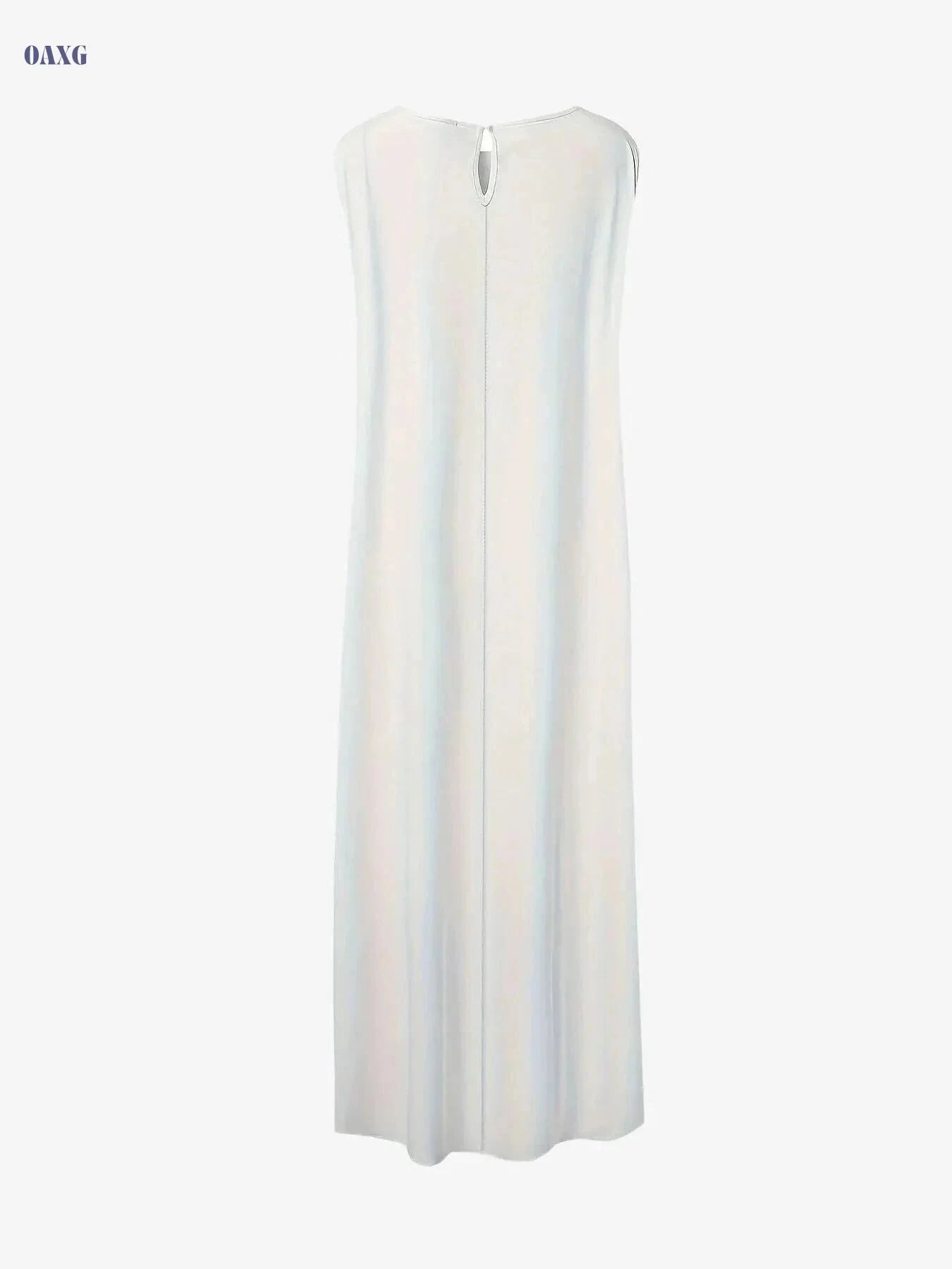 Women's Fashion Face Print Long T-Shirt - Casual Asymmetrical Style   OAXG 