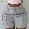 Women's Fashionable Drawstring Shorts - Casual Spring/Fall Style   OAXG 