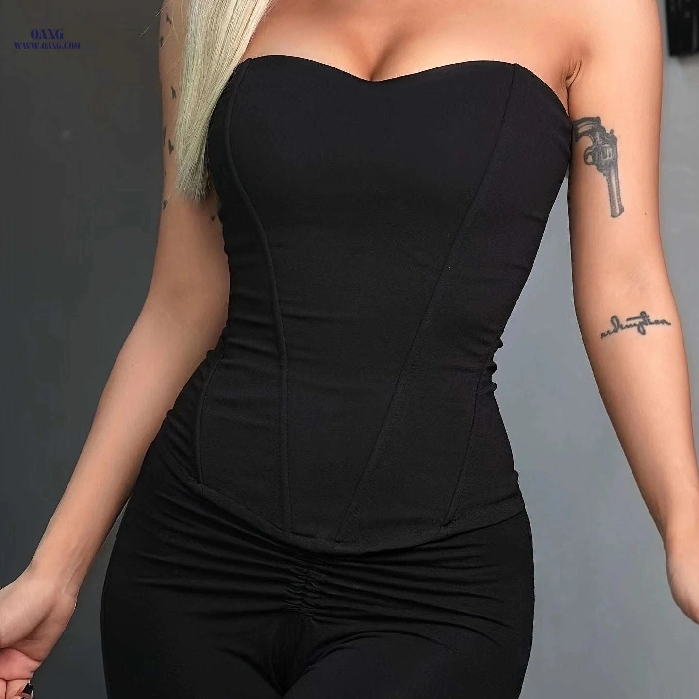 Women’s Fishbone Corset Top - Sexy High-Waisted Fitted Design   OAXG 