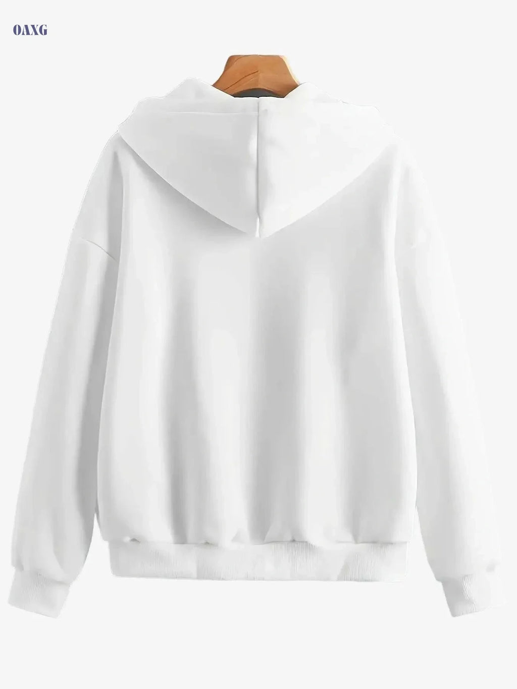 Women's Fleece-Lined Hooded Jacket - Warm Casual Coat with Pockets   OAXG 