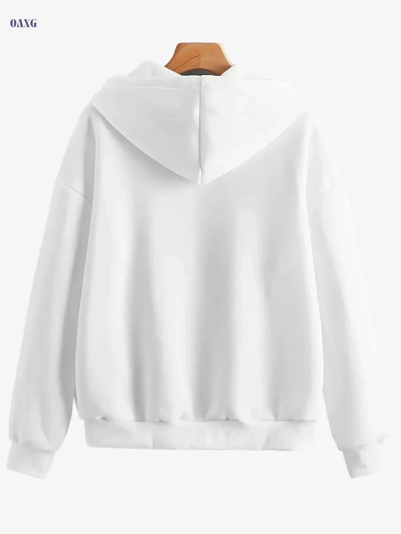 Women's Fleece-Lined Hooded Jacket - Warm Casual Coat with Pockets   OAXG 