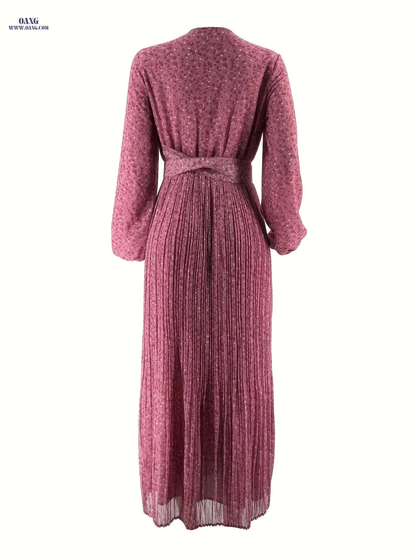 Women's Floral Print Chiffon Dress - Elegant and Comfortable Style   OAXG 