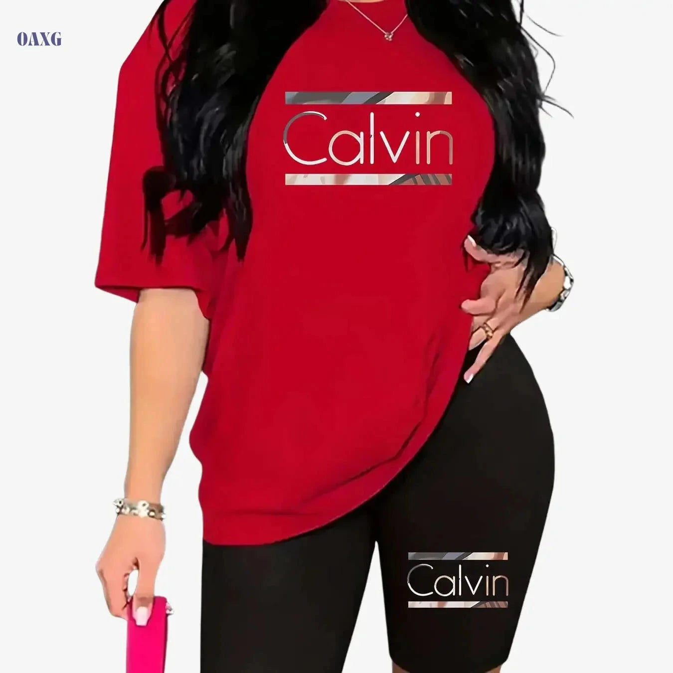 Women's Gradient Stripe Letter Print Sports Set - Casual Comfort Outfit   OAXG 