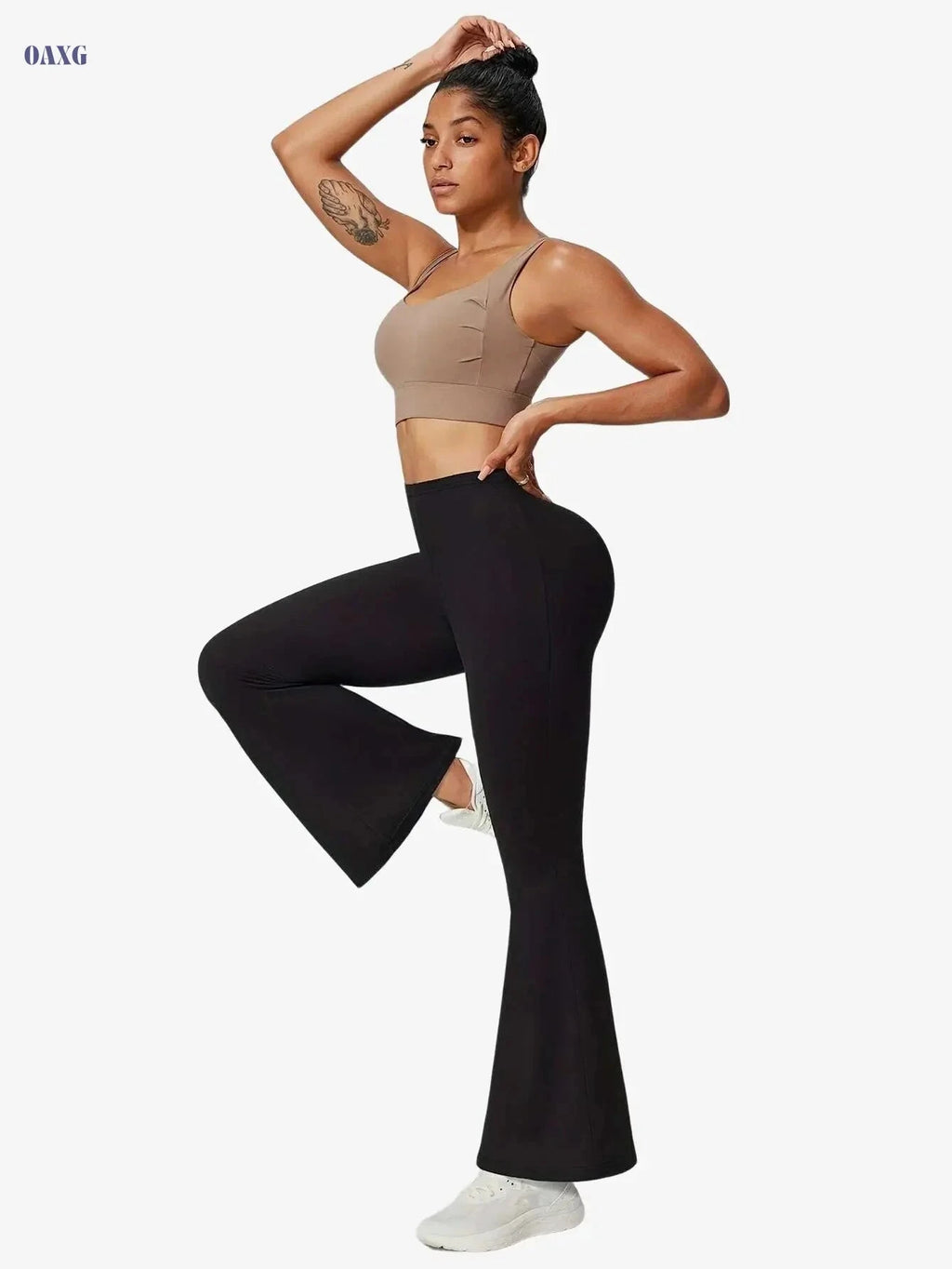Women's High Stretch Casual Jogger Pants - Long Length, Solid Color   OAXG 