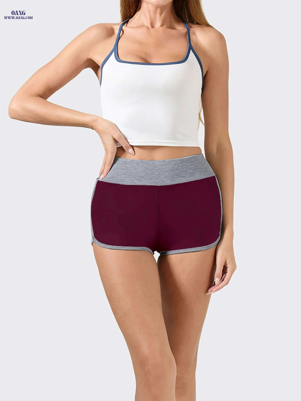 Women’s High-Waist Butt-Lifting Shorts - Breathable Mesh, Slim Fit   OAXG 