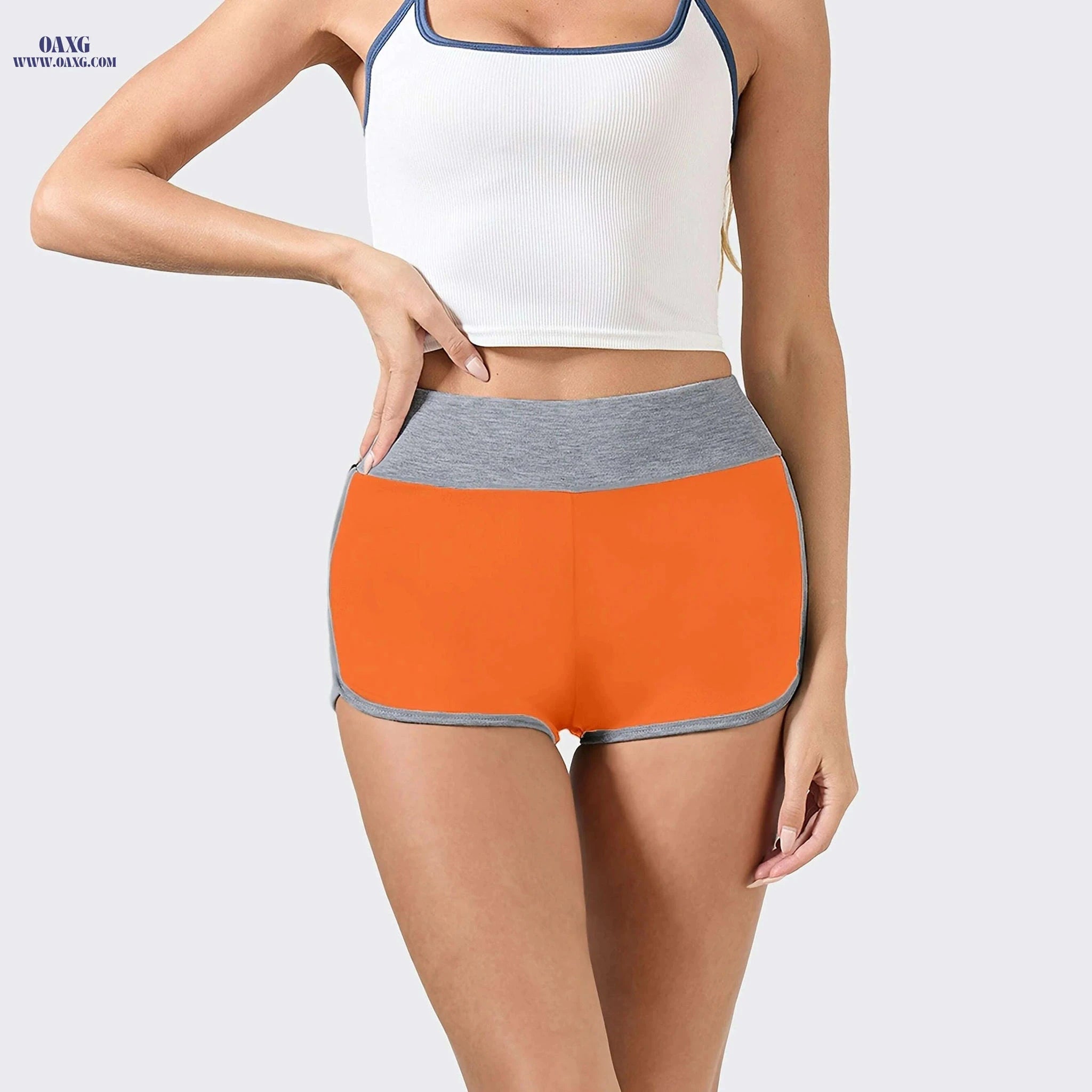 Women’s High-Waist Butt-Lifting Shorts - Breathable Mesh, Slim Fit   OAXG 