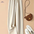 Women's High-Waist Wide Leg Viscose Pants - Casual Summer Style   OAXG 