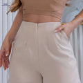 Women’s High-Waisted Black Versatile Shorts - Spring/Summer Style   OAXG 