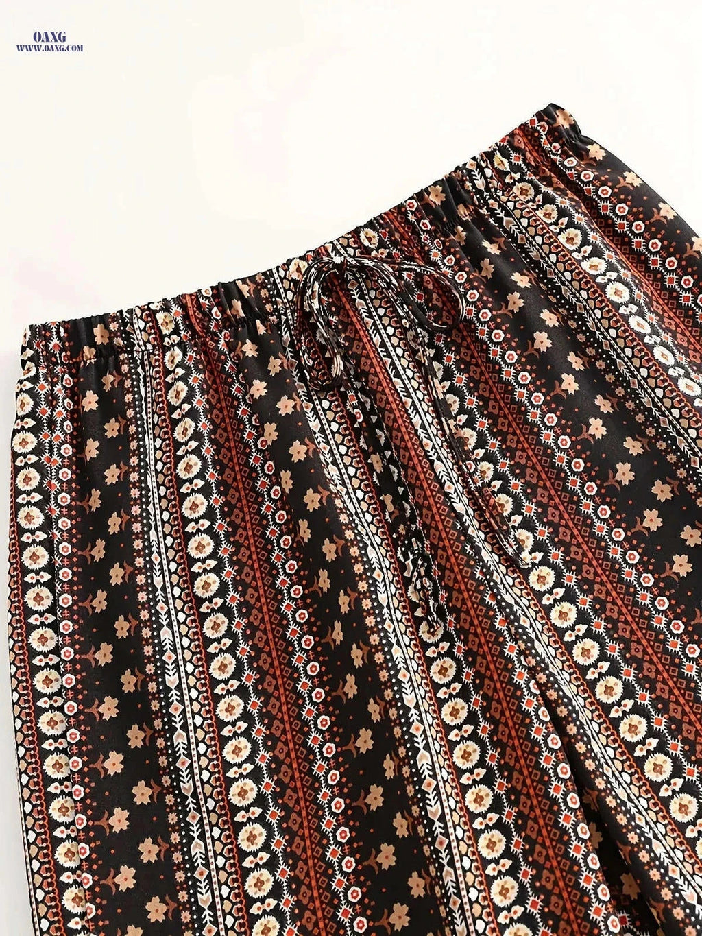 Women's High-Waisted Bohemian Floral Beach Shorts - Casual Summer Style   OAXG 