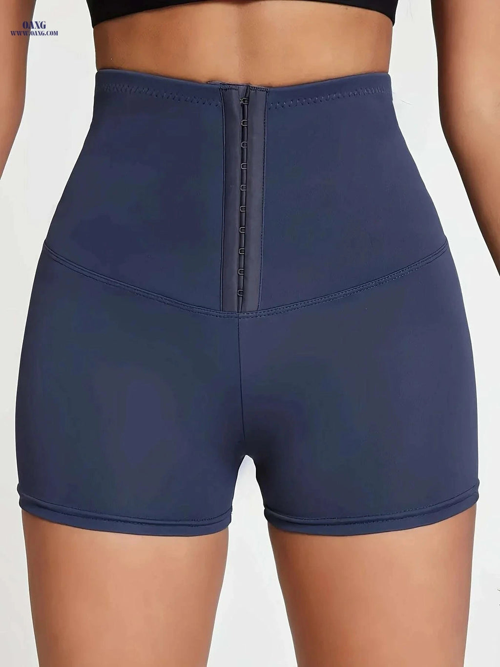 Women's High-Waisted Elastic Shorts - Tummy Control, All-Season Wear   OAXG 