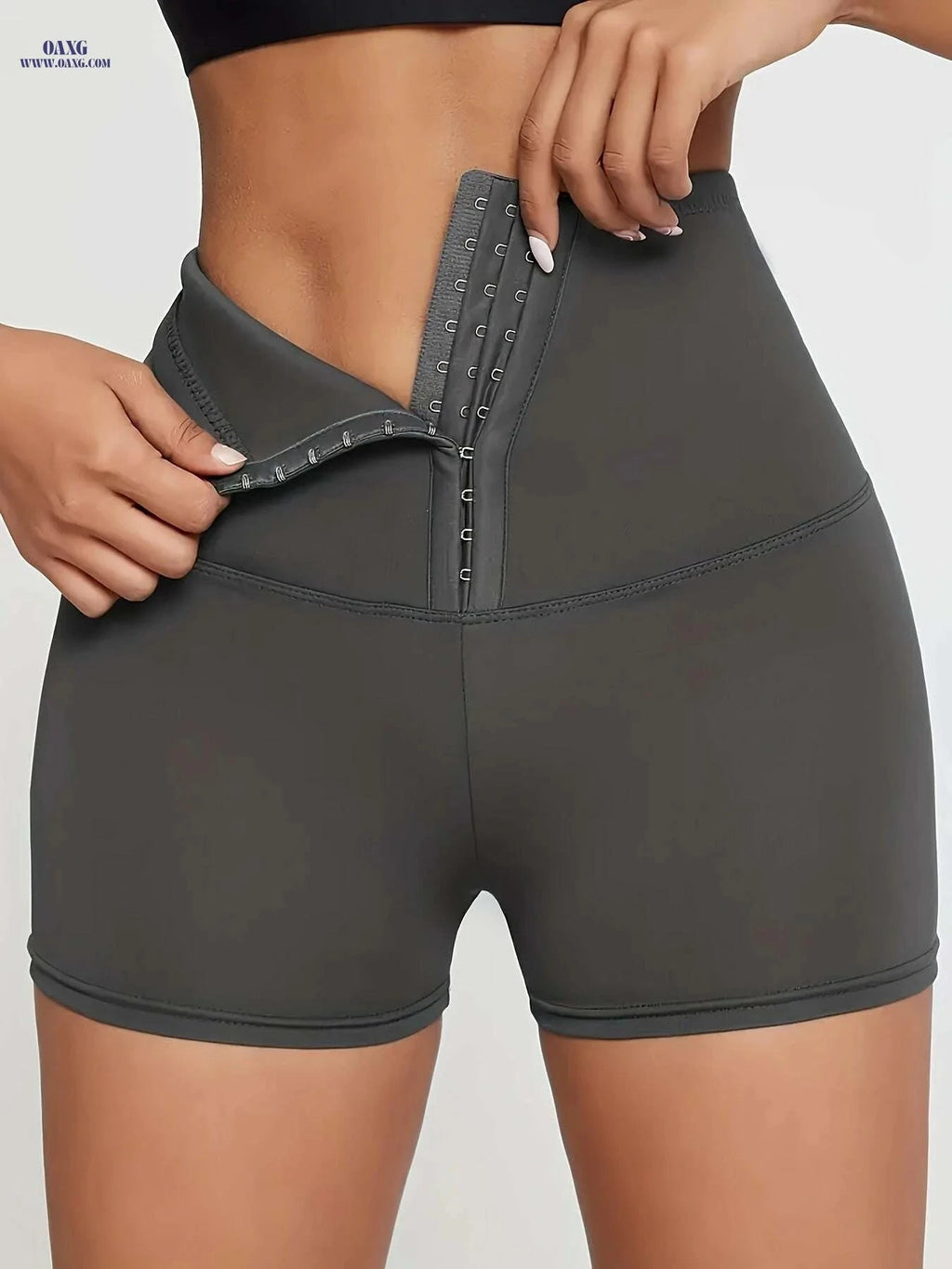 Women's High-Waisted Elastic Shorts - Tummy Control, All-Season Wear   OAXG 