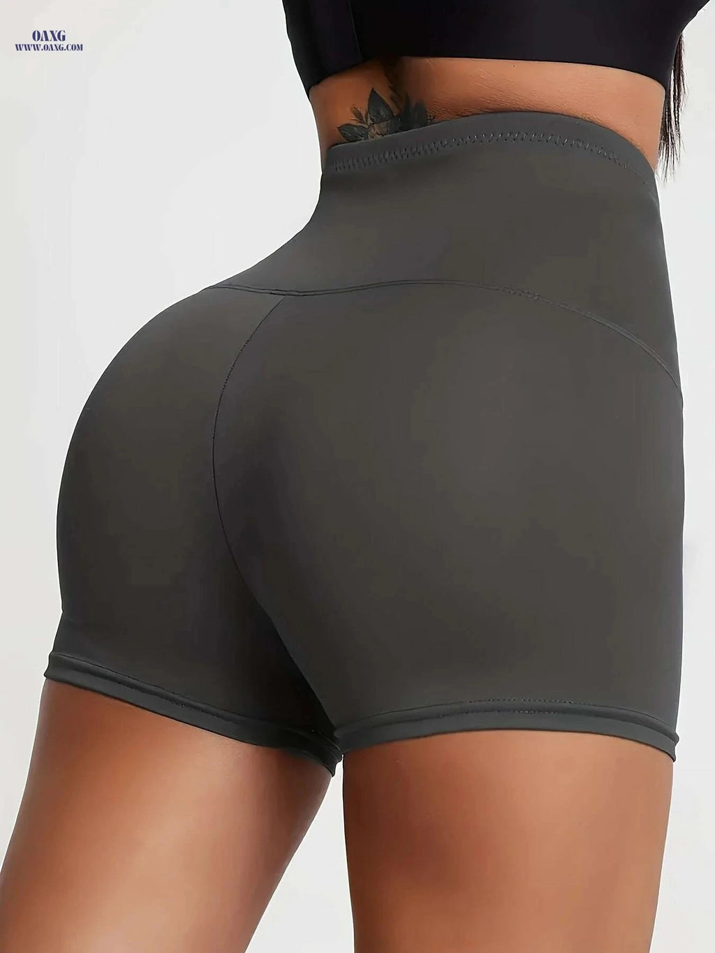 Women's High-Waisted Elastic Shorts - Tummy Control, All-Season Wear   OAXG 