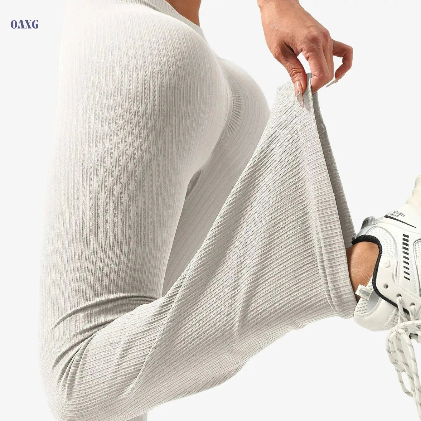 Women's High-Waisted Flared Pants - Comfortable Stretch Yoga & Sports   OAXG 