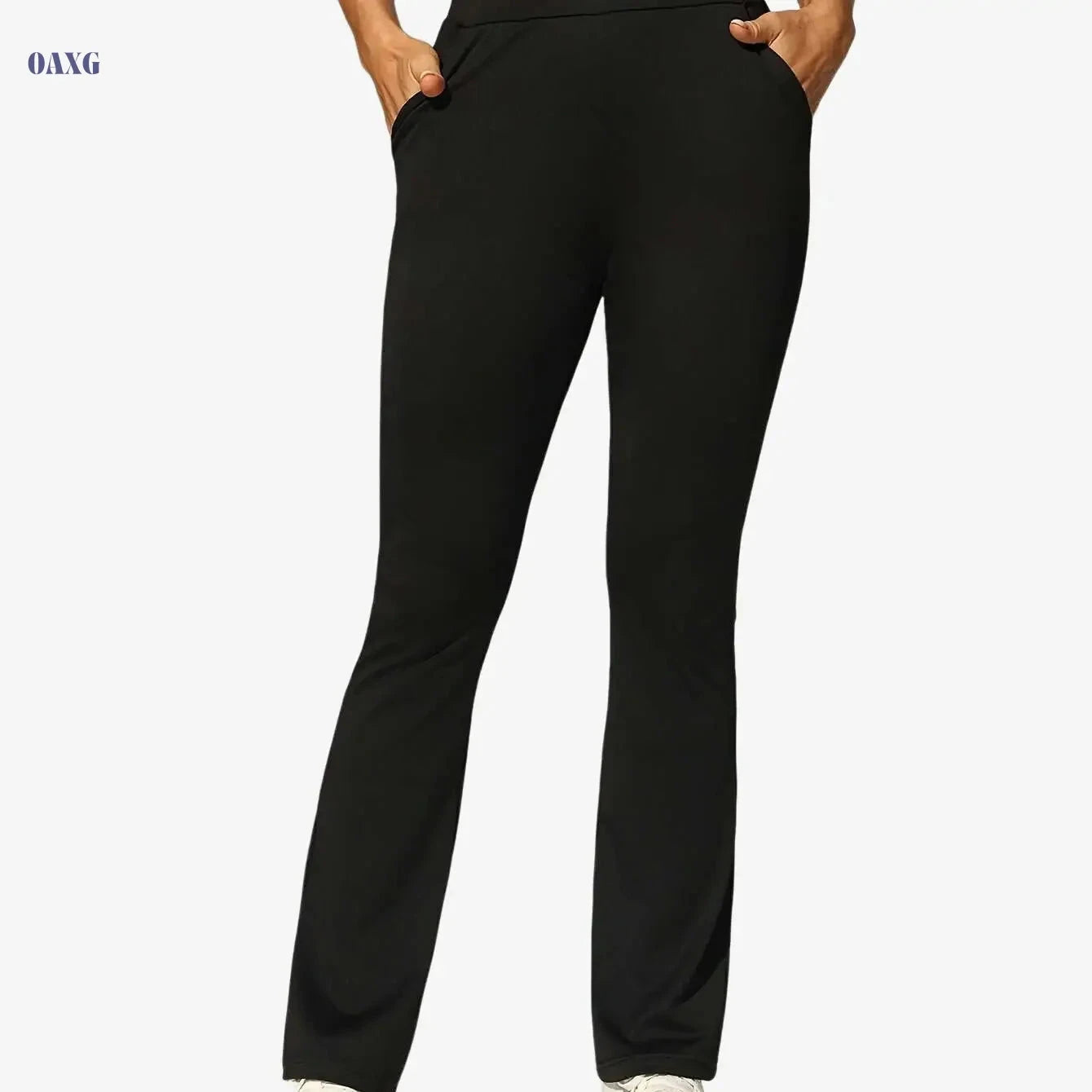 Women's High-Waisted Flared Pants - Stylish, Comfortable, All-Season Wear   OAXG 