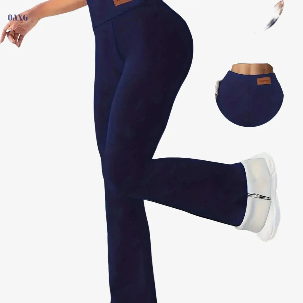 Women's High-Waisted Fleece-Lined Leggings - Warmth & Compression   OAXG 