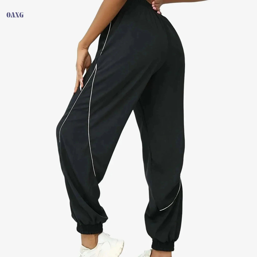 Women’s High-Waisted Jogger Pants - Soft Stretch, All-Season Comfort   OAXG 