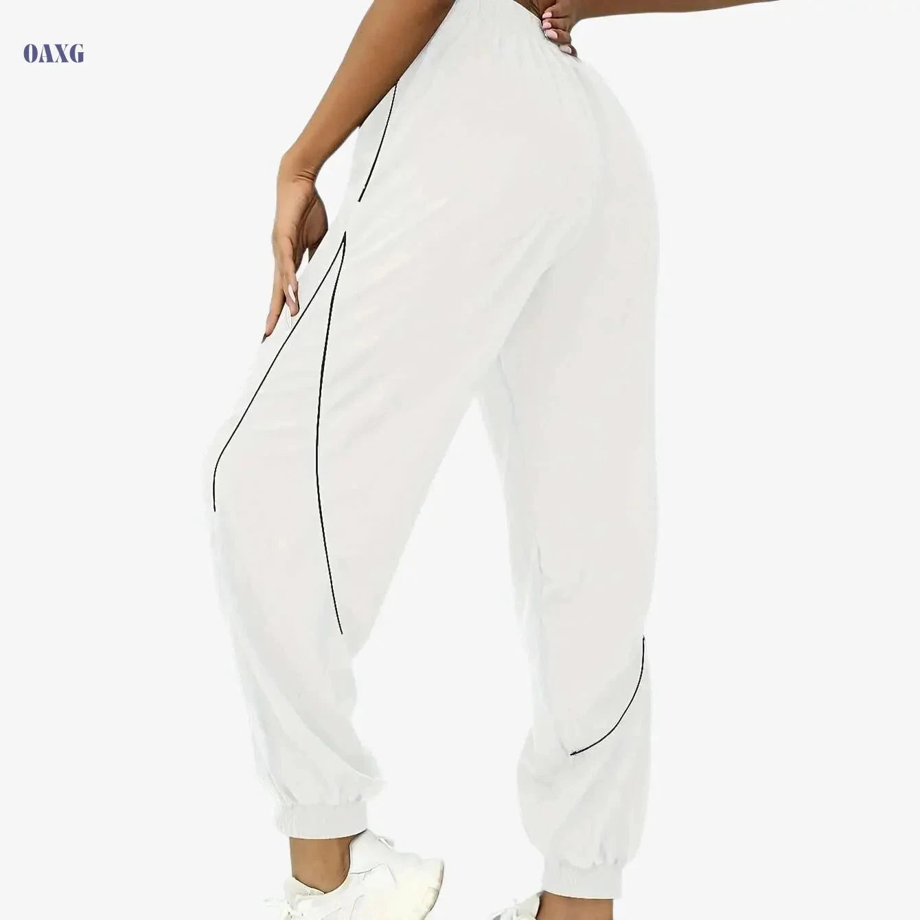 Women’s High-Waisted Jogger Pants - Soft Stretch, All-Season Comfort   OAXG 