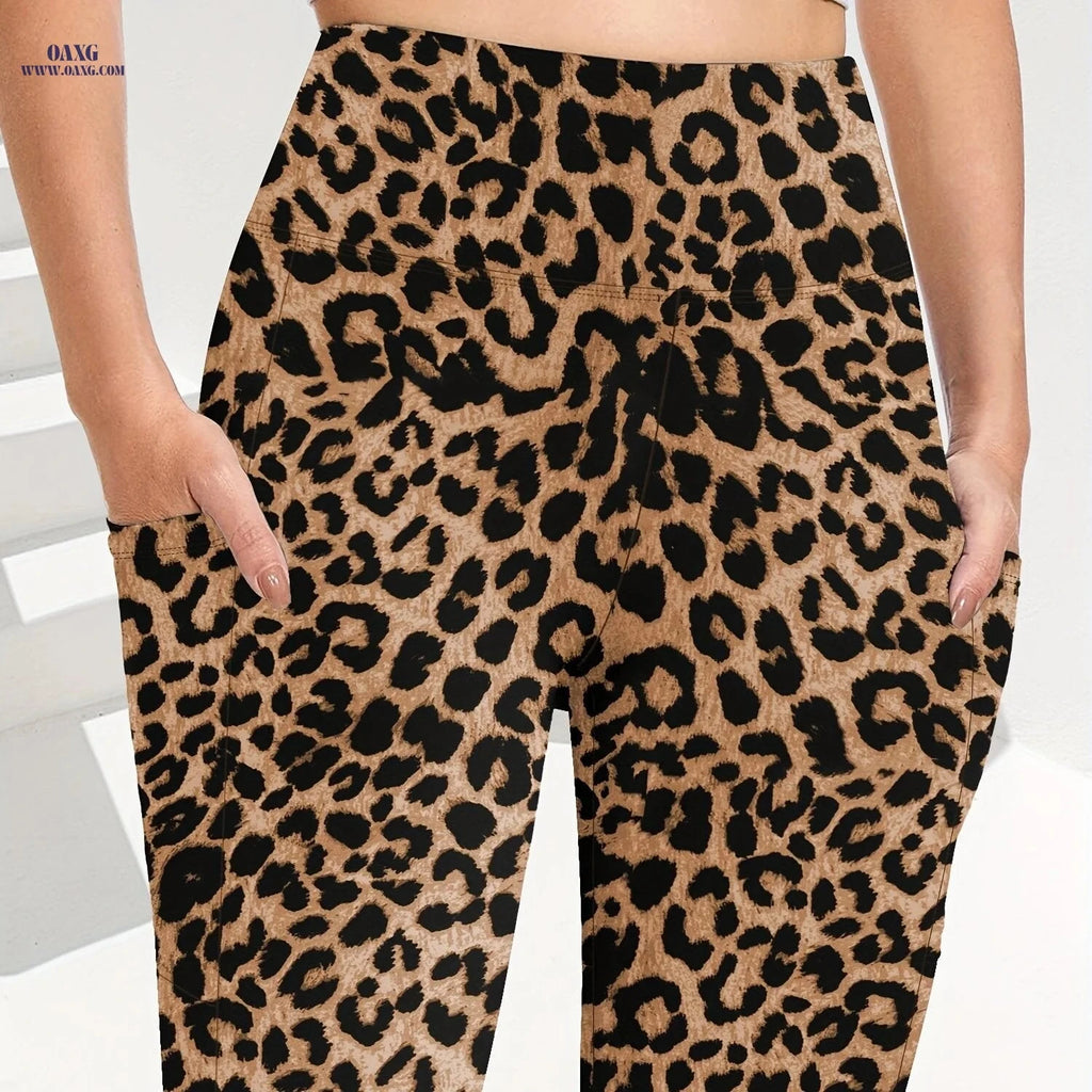 Women's High Waisted Shorts - 4-Way Stretch, Tummy Control, Pockets   OAXG 