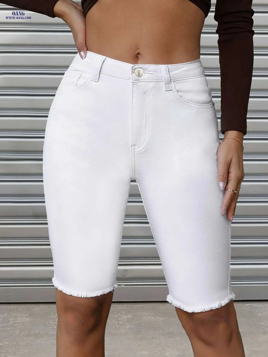 Women's High-Waisted Skinny Jeans - Stretchy Denim, Casual & Formal Fit   OAXG 