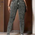 Women's High-Waisted Stretchy Jeans - Relaxed Fit & Elastic Waistband   OAXG Lead Color / XS